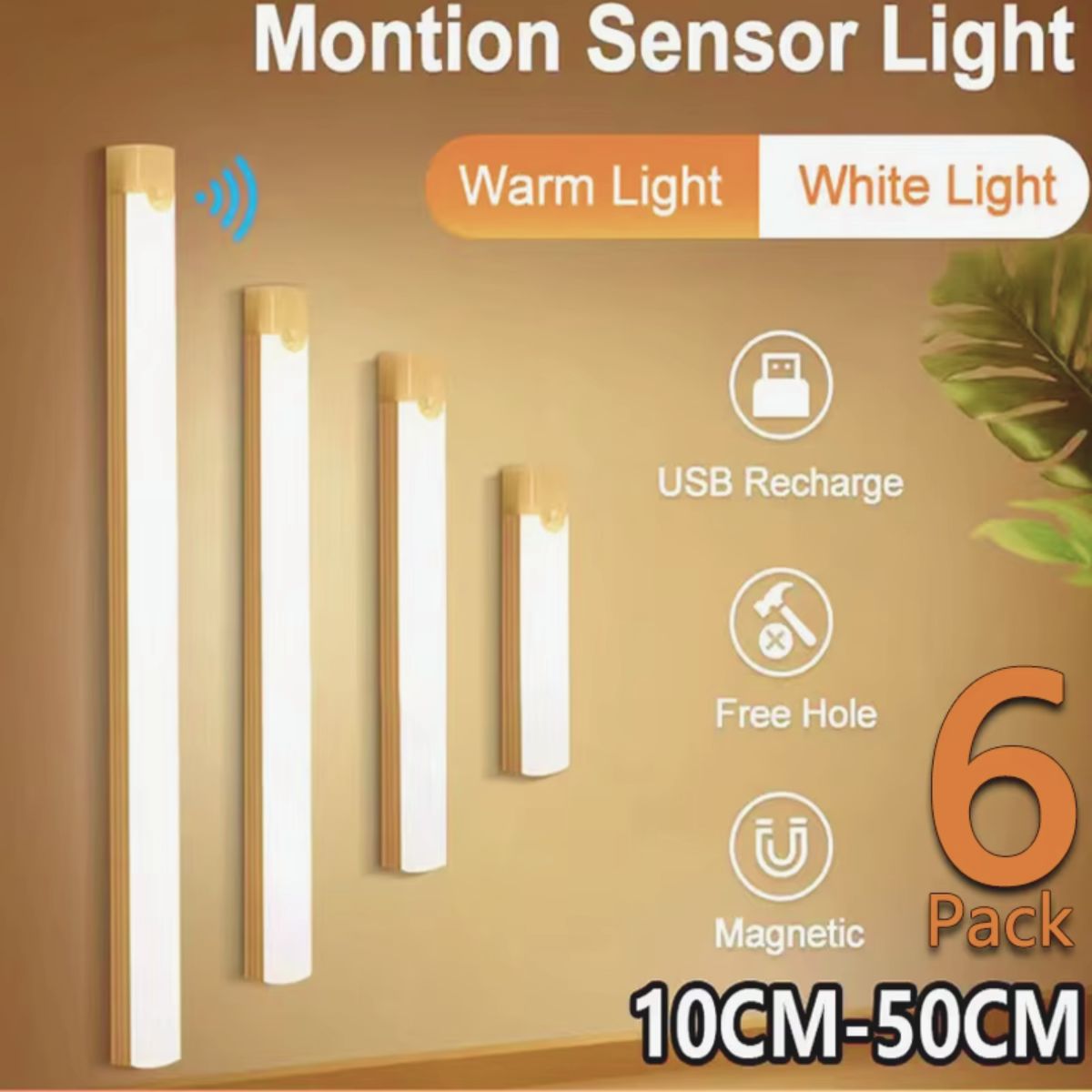 Rechargeable Motion Sensor Cabinet LED Lights