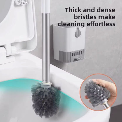 Wall-Mounted Flexible Toilet Brush Set