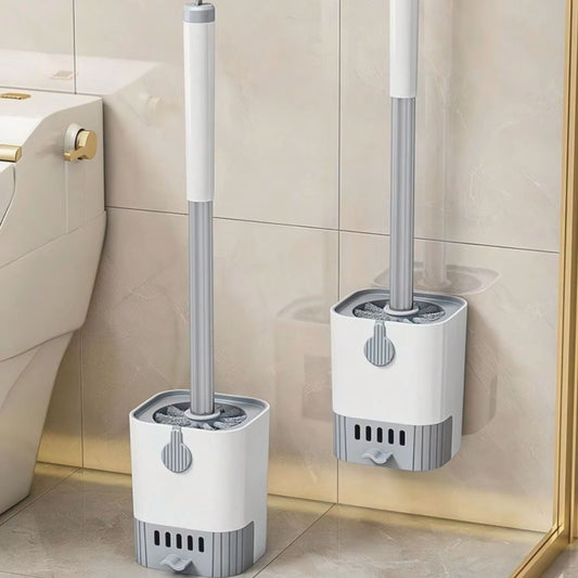 Wall-Mounted Flexible Toilet Brush Set
